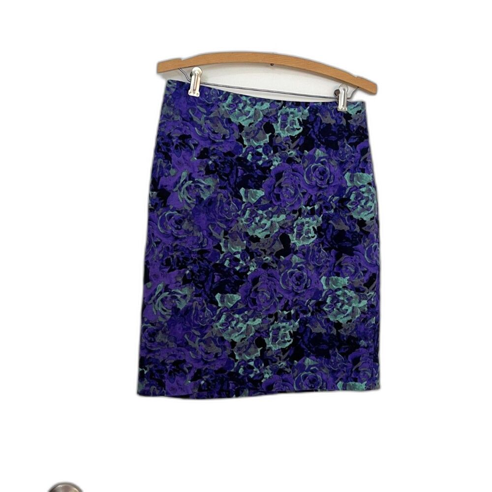 Talbots 6P Foral Fully Lined Miniskirt